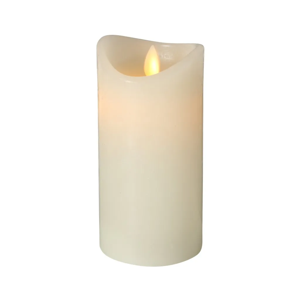 Boltze LED Kerze Bino mit Timer und Swing Flame