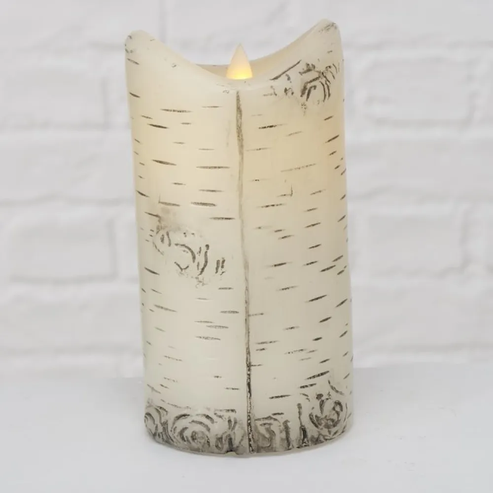 Boltze LED Kerze Birke