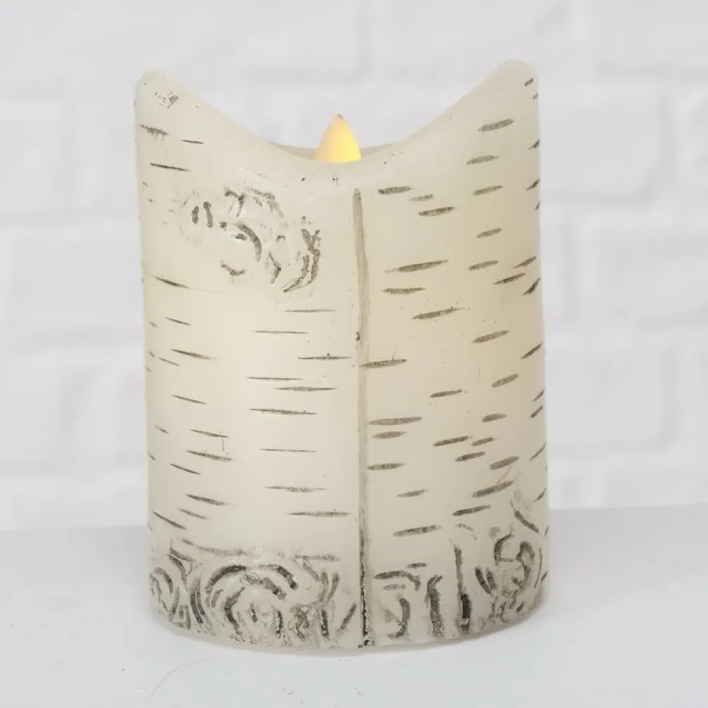 Boltze LED Kerze Birke