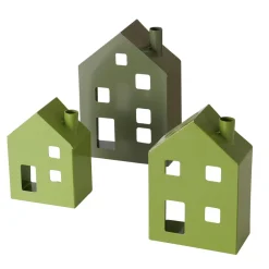 Boltze Lichthaus Windlicht Set 3-tlg für Teelicht Lavik