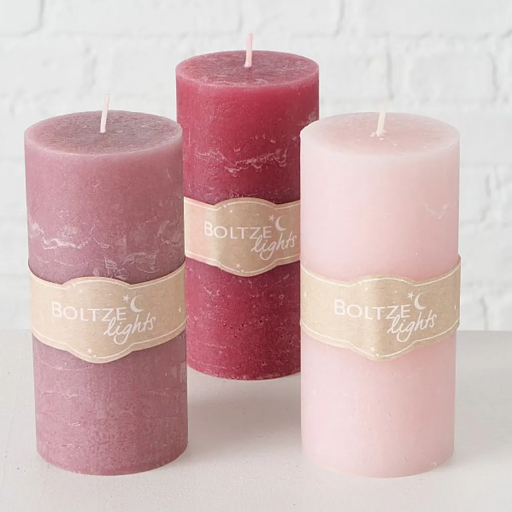 Boltze Stumpenkerze 3er