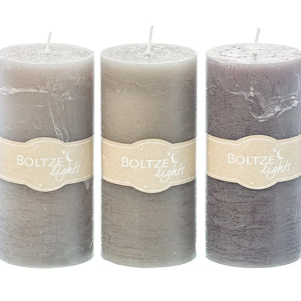 Boltze Stumpenkerze 3er