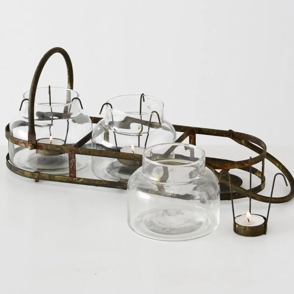 Boltze Teelichthalter Zuma Eisen