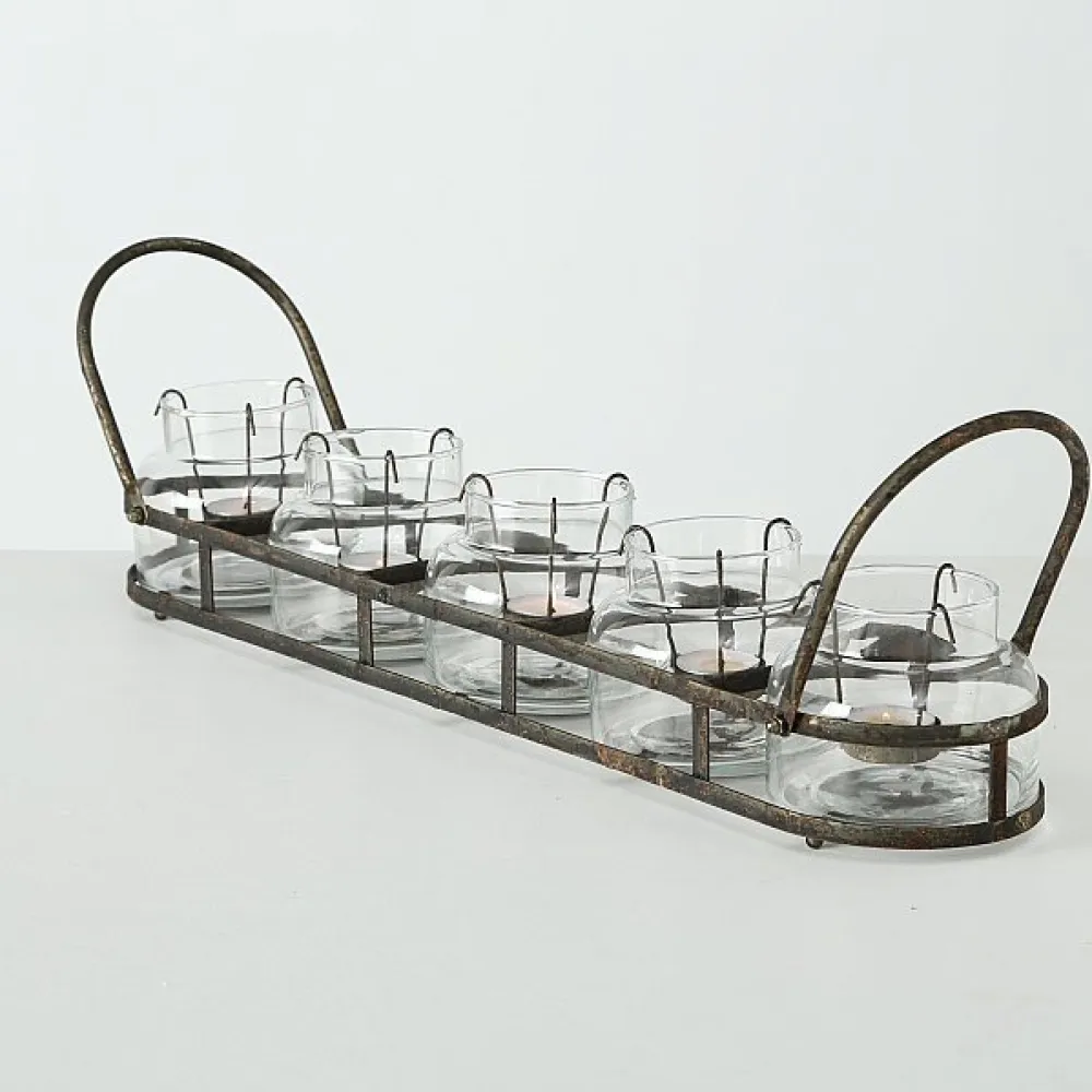 Boltze Teelichthalter Zuma Eisen