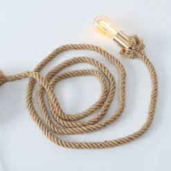 Boltze Tischlampe Hängelampe Toko Jute-Seil