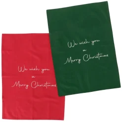 Boltze Weihnachtliche Geschirrtücher Lieder 2er Set