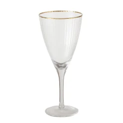 Boltze Weinglas Sofia mit Goldrand