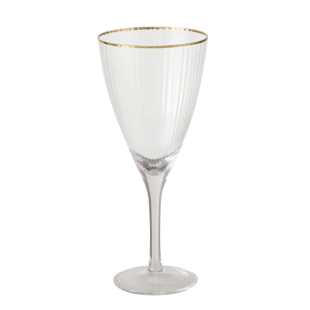 Boltze Weinglas Sofia mit Goldrand