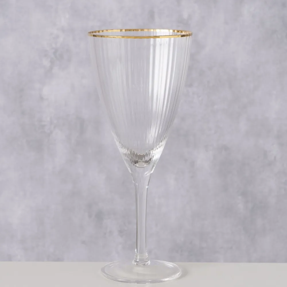 Boltze Weinglas Sofia mit Goldrand