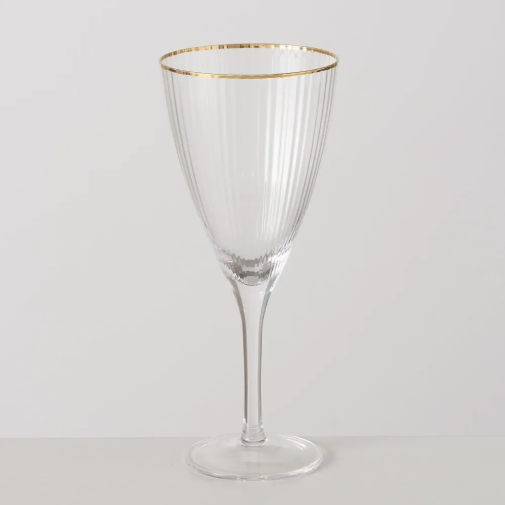 Boltze Weinglas Sofia mit Goldrand