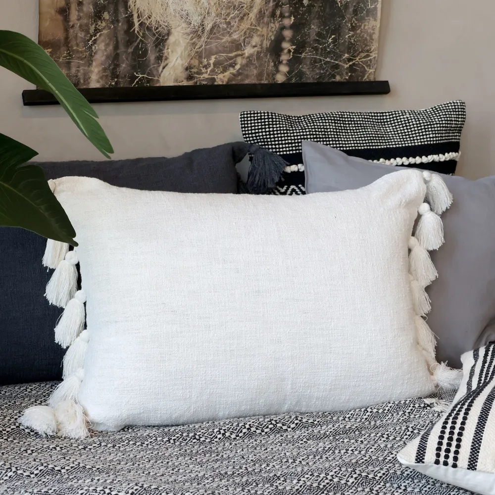 Chic Antique Aix Kissenbezug mit Quasten