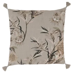 Chic Antique Aix Kissenbezug Blumenmotiv 2 mit Quasten