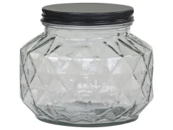 Chic Antique Aufbewahrungsglas mit Diamantenschliff