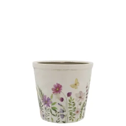 Chic Antique Avignon Blumentopf mit Blumenmotiv