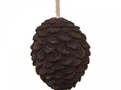 Chic Antique Baumschmuck Tannenzapfen Velours