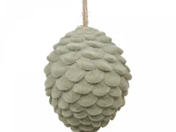 Chic Antique Baumschmuck Tannenzapfen Velours