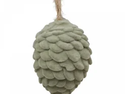 Chic Antique Baumschmuck Tannenzapfen Velours