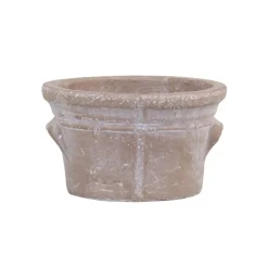 Chic Antique Übertopf mit Rillen in antiker Optik