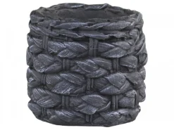 Chic Antique Blumentopf Corte mit grobem Flechtmuster