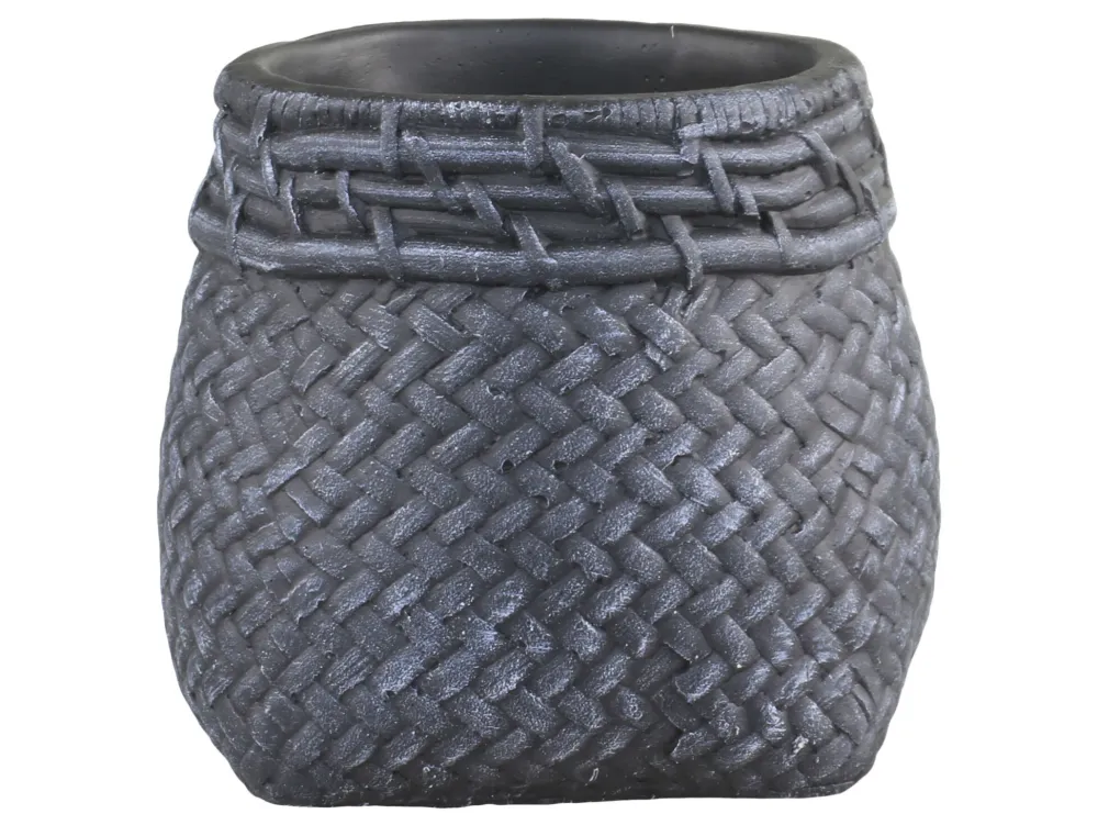 Chic Antique Blumentopf Corte mit Flechtmuster am Rand