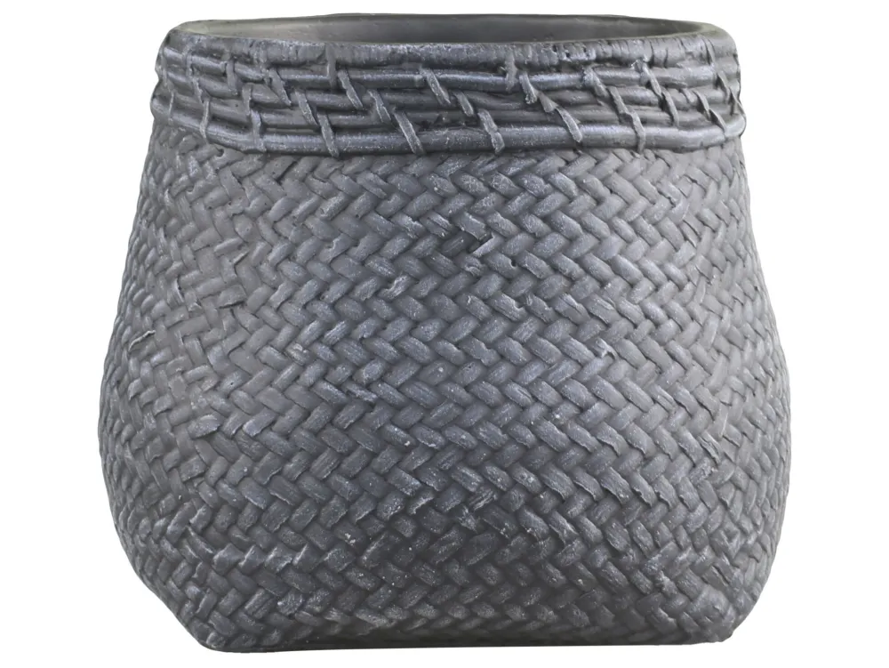 Chic Antique Blumentopf Corte mit Flechtmuster am Rand
