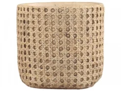 Chic Antique Blumentopf Corte mit französischem Flechtmuster