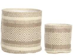 Chic Antique Blumentopf mit Plastfütterung im Set