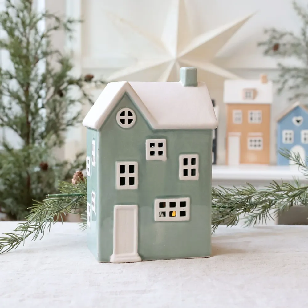 Chic Antique Chamonix Lichthaus 4 für Teelicht, verte