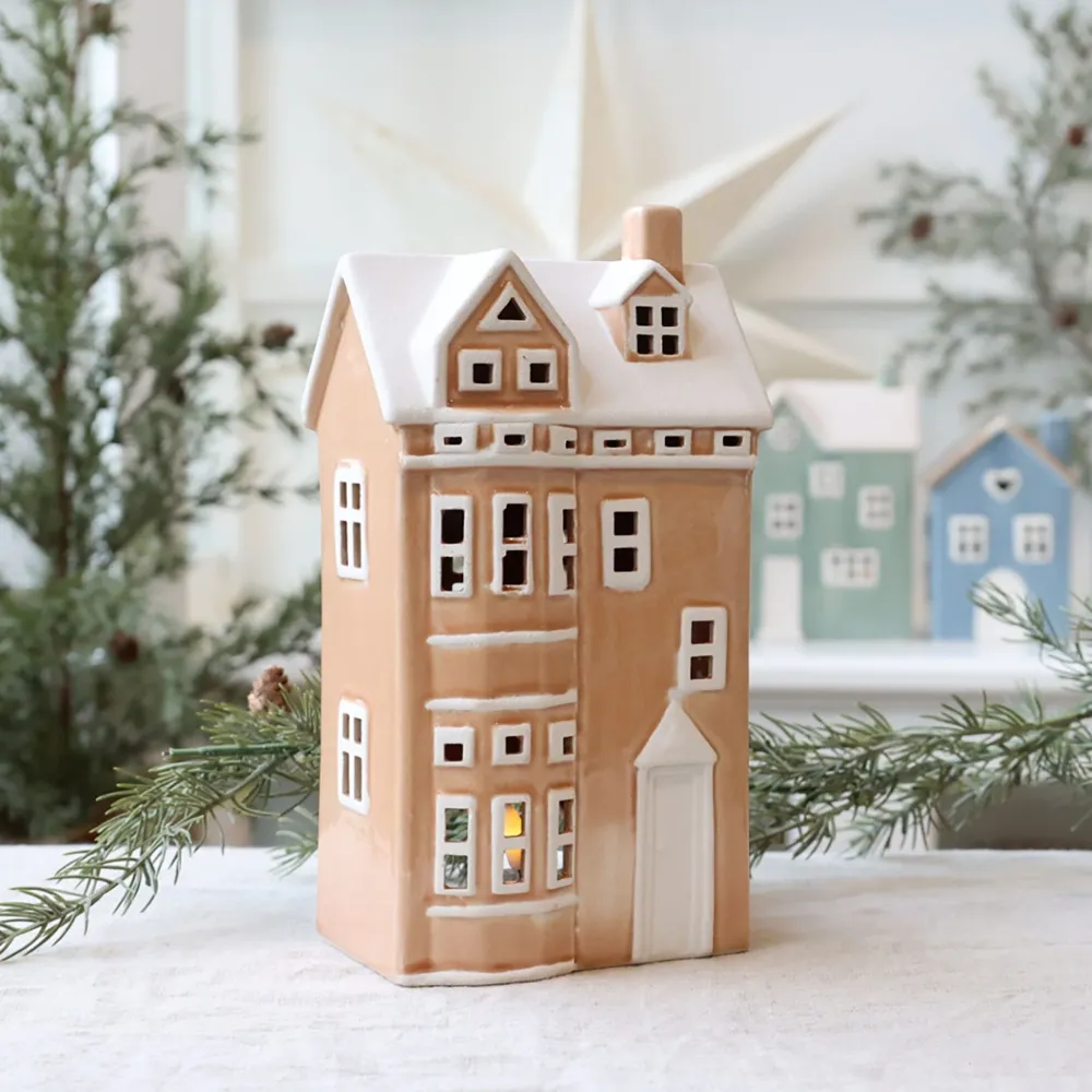 Chic Antique Chamonix Lichthaus 8 aus Keramik für Teelicht