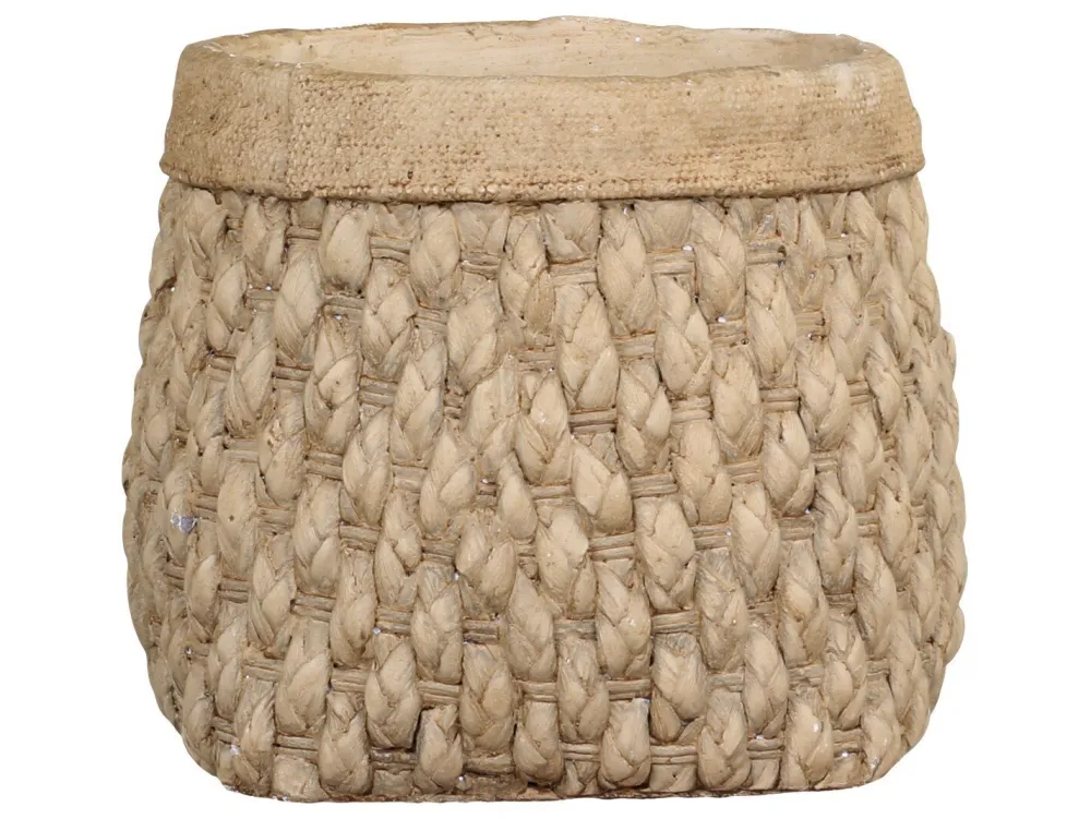 Chic Antique Corte Übertopf mit Flechtoptik