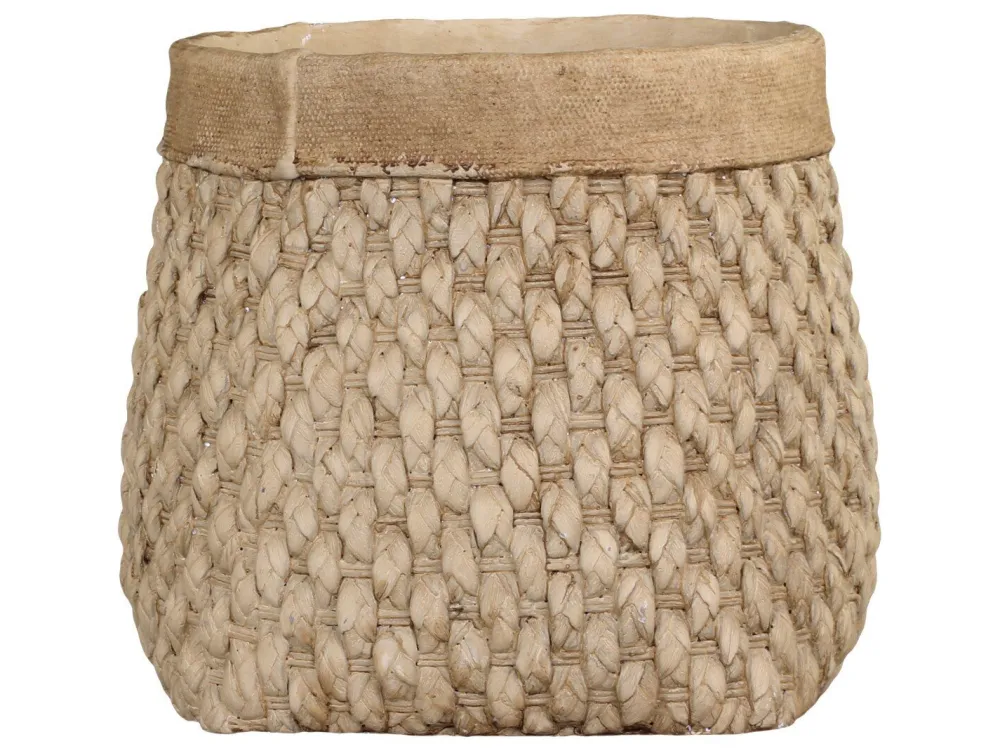 Chic Antique Corte Übertopf mit Flechtoptik