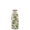 Chic Antique Deko Flasche Olive mit Olivenmuster
