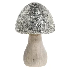 Chic Antique Deko Pilz mit glitzerndem Schirm
