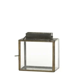 Chic Antique Eisen Laterne für Kerzen