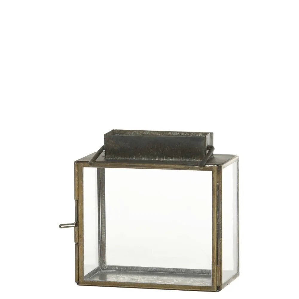 Chic Antique Eisen Laterne für Kerzen