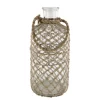 Chic Antique Flasche mit Geflecht und Henkel
