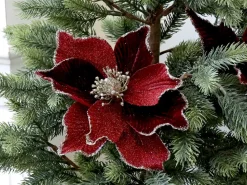 Chic Antique Fleur Blume mit Clips, Tannenbaumschmuck