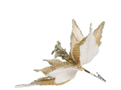 Chic Antique Fleur Blume mit Clips, Tannenbaumschmuck