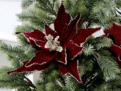 Chic Antique Fleur Blume mit Clips, Tannenbaumschmuck