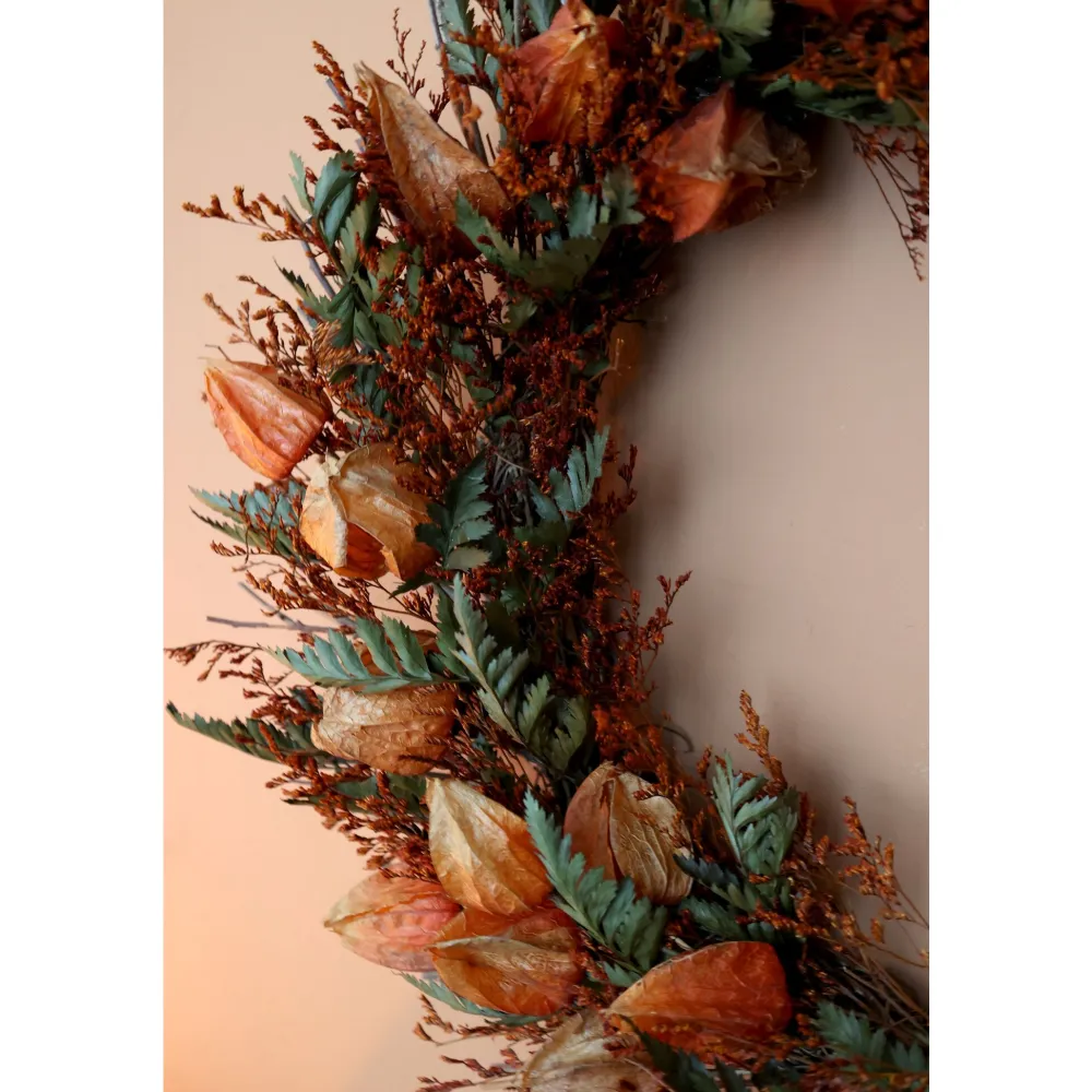 Chic Antique Fleur Blumenkranz mit Physalis