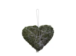 Chic Antique Fleur Moosherz mit Aufhängung