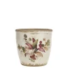 Chic Antique Florac Blumentopf mit pinkem Blumenmotiv