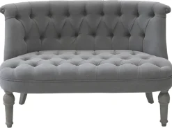 Chic Antique Franz. Sofa in Leinenstoff