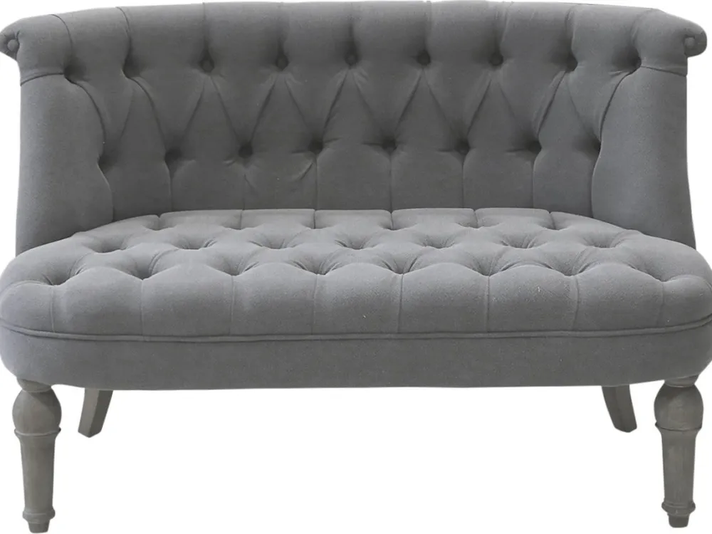 Chic Antique Franz. Sofa in Leinenstoff