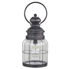 Chic Antique Franz. Stalllaterne mit Timer