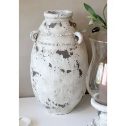 Chic Antique Frejus Vase aus Terrakotta groß