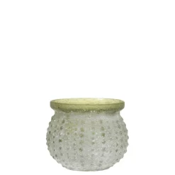 Chic Antique Glas Teelichthalter mit Muster