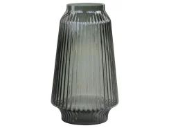 Chic Antique Glasvase mit Rillen