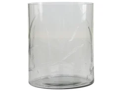 Chic Antique Gläsernes Hurricane mit Schliff