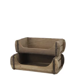 Chic Antique Grimaud Kasten, 2 Ebenen Ziegelform
